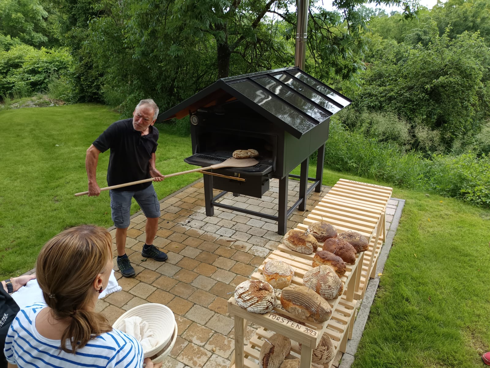 Einschießen der Brote